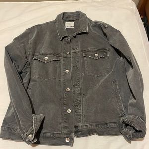 Rag & Bone Denim Grey Washed Jean Jacket